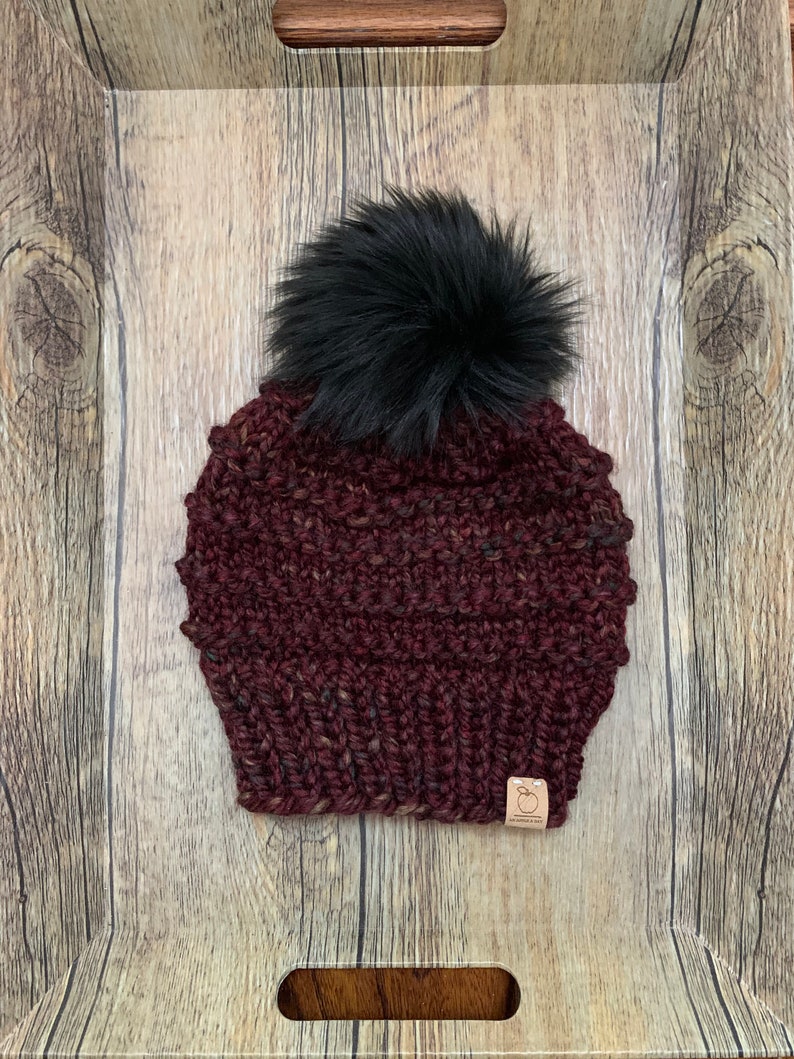 Midnight Black Luxury Faux Fur Pom pom Fake Fur Pom for Hats FAUX FUR POM Handmade Luxury Pom Vegan Fur Pompom Large Luxury Pom
