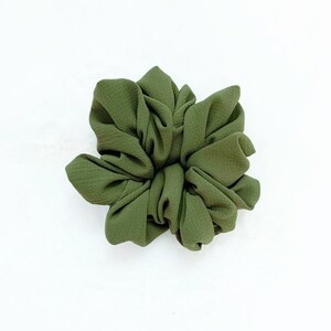Olive Green Scrunchie - XL Scrunchie - Oversize Scrunchie - Jumbo Scrunchie - Mega Scrunchie