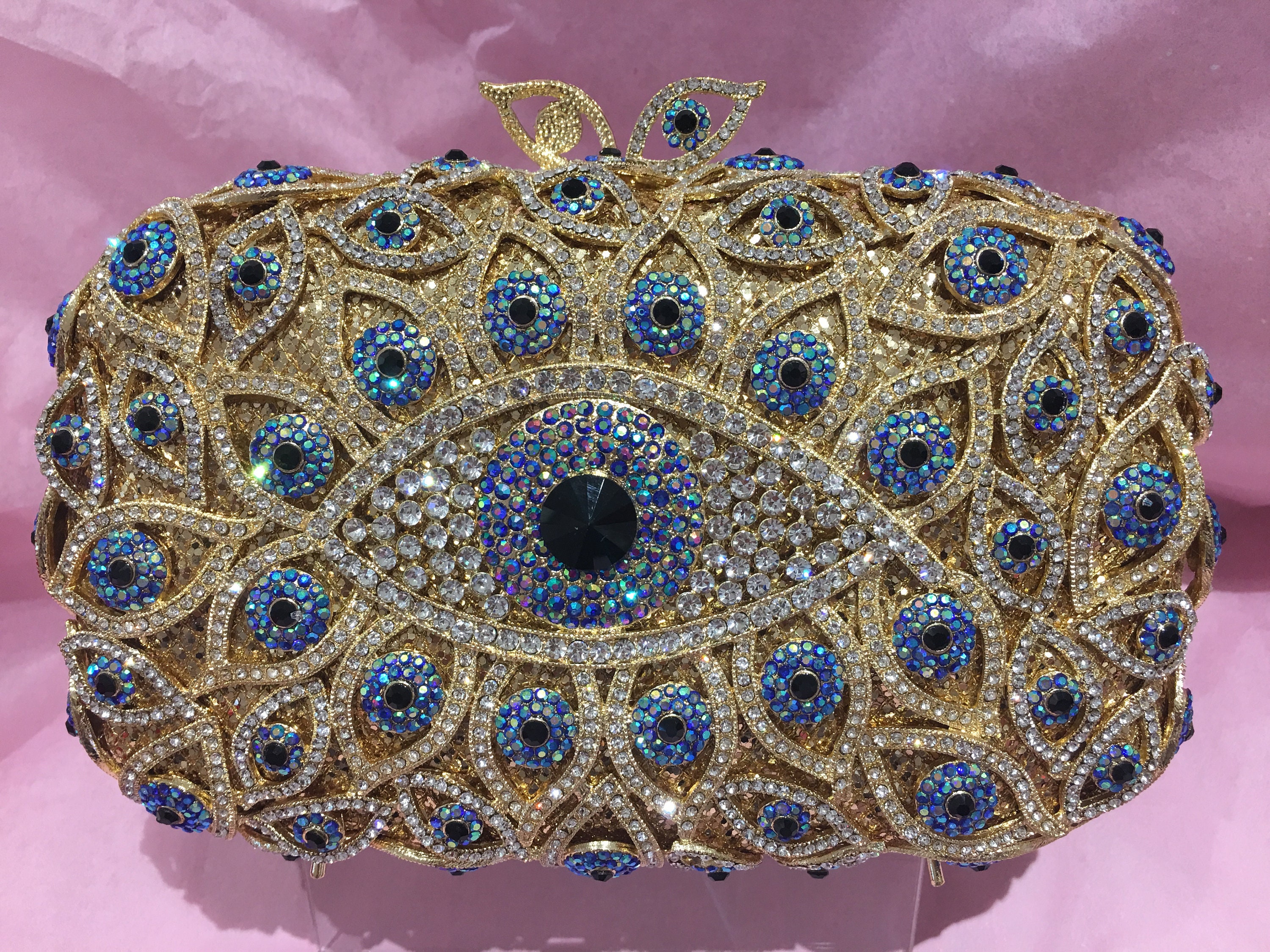 Luxury bag Evil Eye evening bag Crystal Clutch purse 3 Etsy
