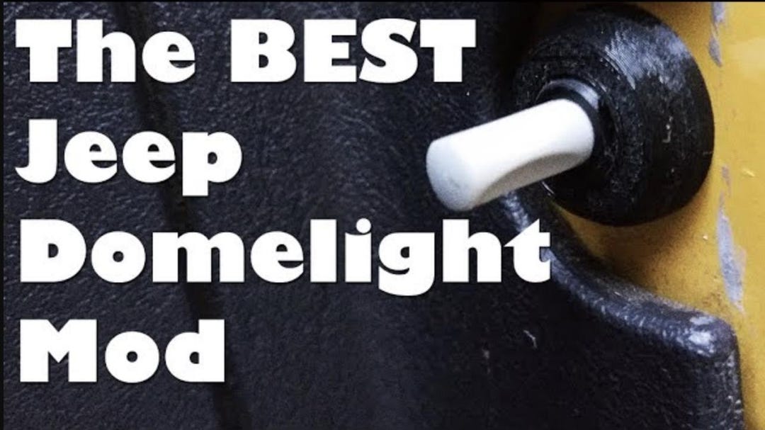 The BEST Jeep TJ Wrangler Dome Light Modification for No Doors Nuts for
