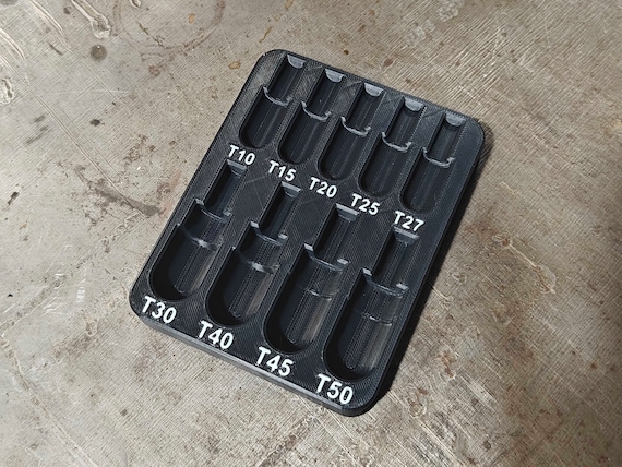 Harbor Freight Pittsburg 9 Piece Torx Socket Storage Tray Holder