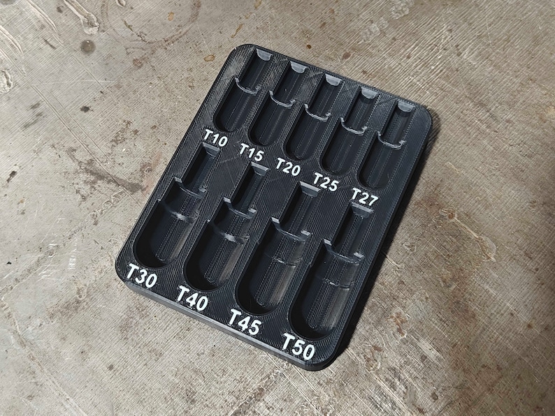Harbor Freight Pittsburg 9 Piece Torx Socket Storage Tray Holder Tool