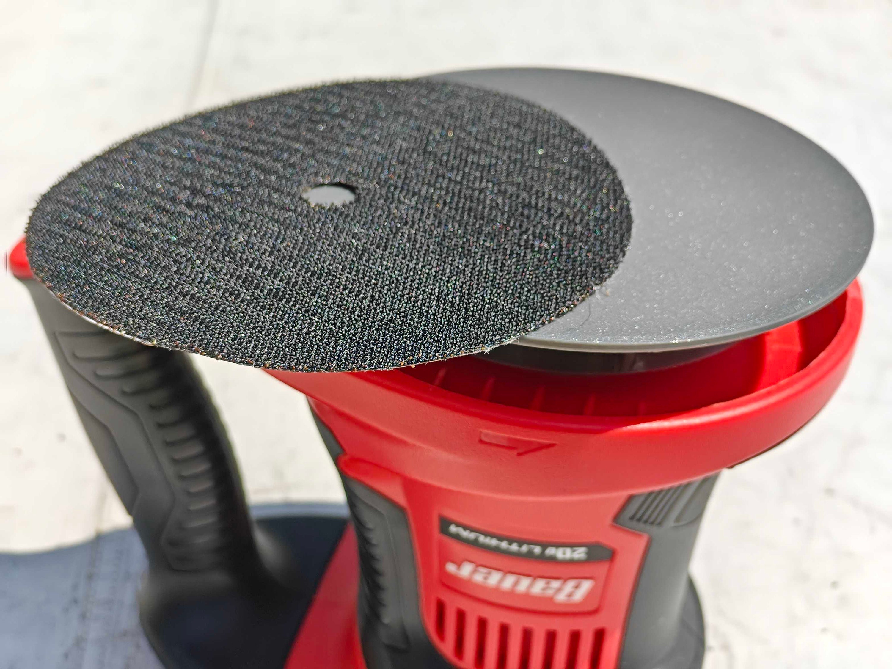 Velcro Style Hook and Loop Base for harbor Freight 20V Cordless 6 In