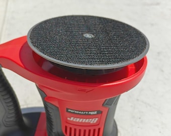 Hook and Loop Base for "Harbor Freight 20V Cordless 6 in. Compact Orbital Polisher/Buffer (19102C-B)" (also fits Ryobi PCL460)
