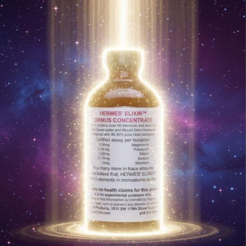 Hermes' Elixir Ormus Concentrate – Colloidal Gold, DNA Activation imagen 3