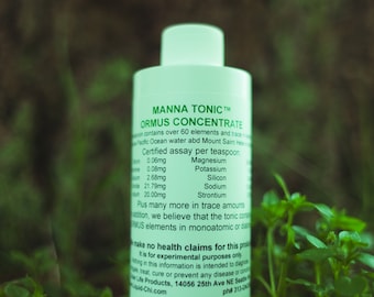 Manna Tonic - Ormus monatomic gold with added Colloidal indium. Many study's show its benefits since the 70's. Essential mineral for brain