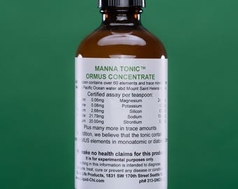 Manna Tonic™ - Ormus Monatomic Gold, Colloidal Indium