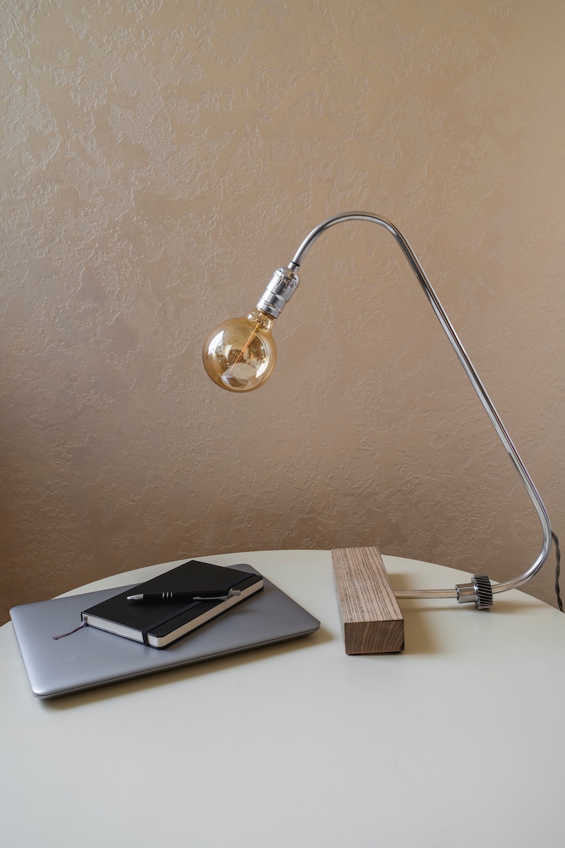 Desk Lamp Pride Joy Table Lamps Office Designer Accent Wooden Unusual Unique Home Decor
