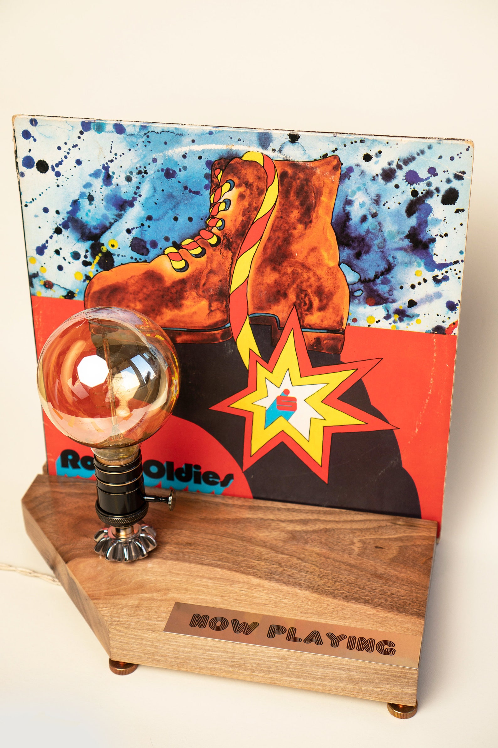 Vinyl Record Stand Now Playing Record Storage Rack Record Etsy