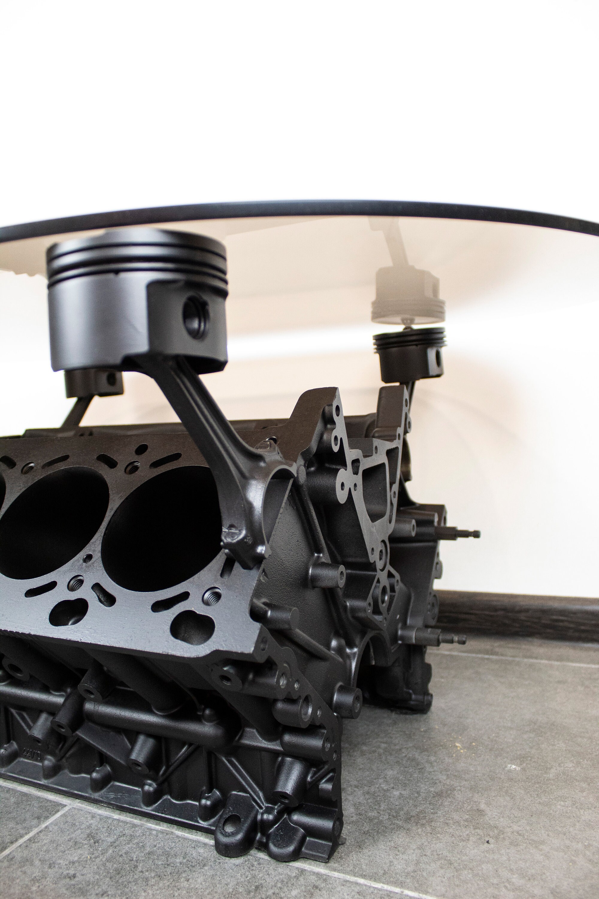 V8 engine block table Pride&Joy car part furniture man cave Etsy