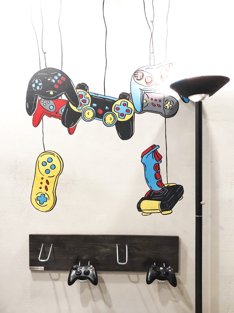 Game Controller Organizer Wall Rack Wall Mount Hanger for Game Etsy