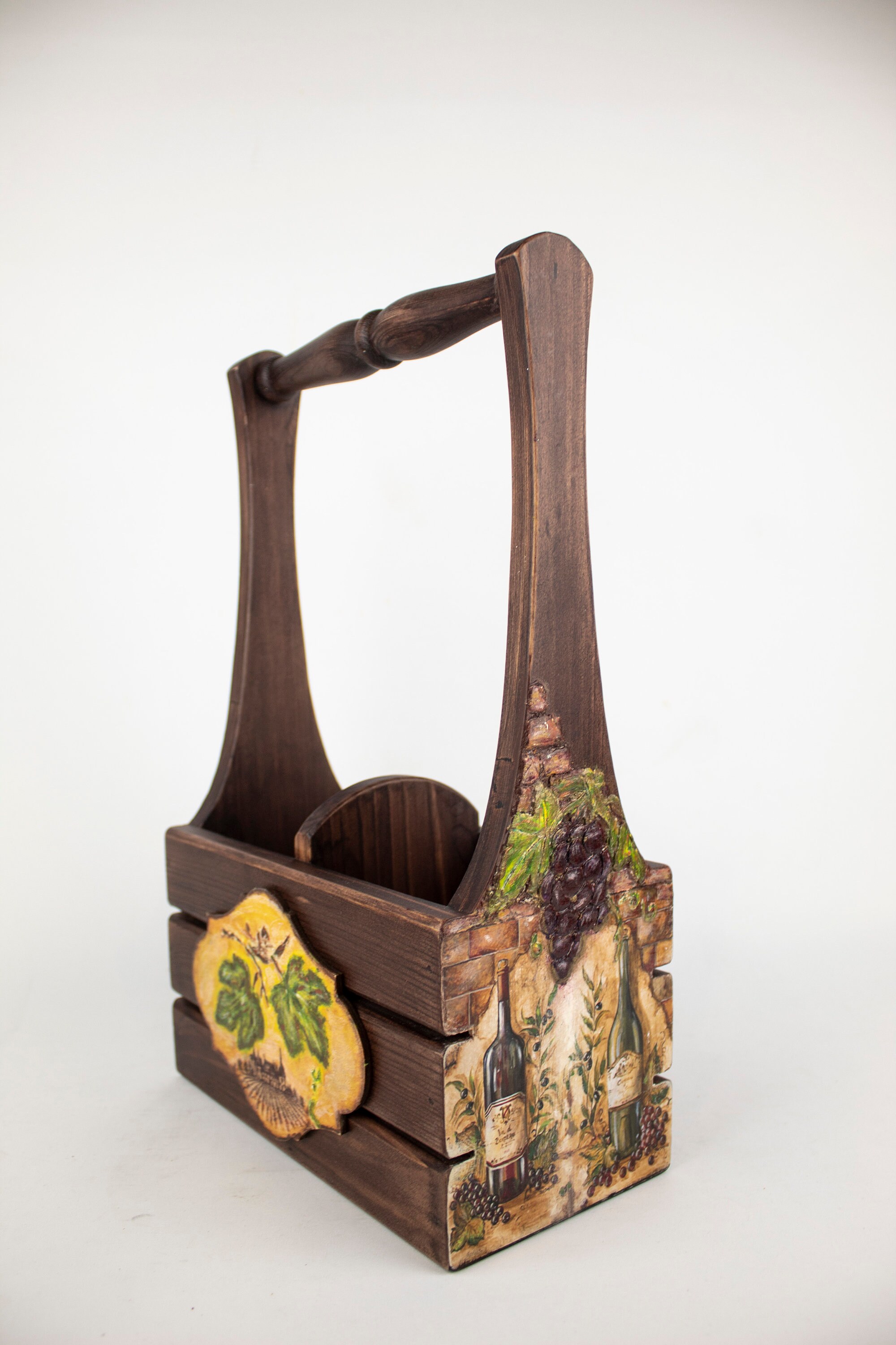 Decorative wooden wine box rustic home decor wood double wine Etsy