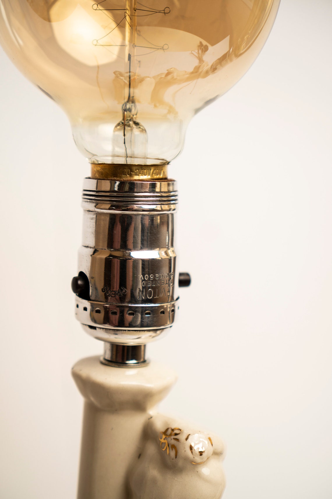 Vintage Porcelain Leviton Table Lamps Renovated Vintage Lights Etsy