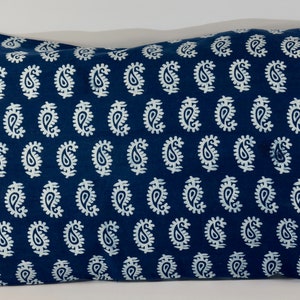 Indian cotton cushion cover printed several colors available traditional floral or geometric patterns Panjab series paisley