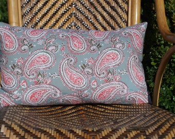Indian cotton cushion cover, block print, available in several different models, Rajasthan series