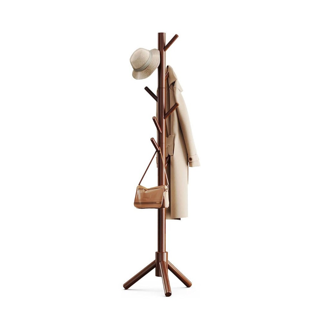 Wooden Coat Stand 3 Adjustable Sizes Coat Tree With 8 Hooks - Etsy