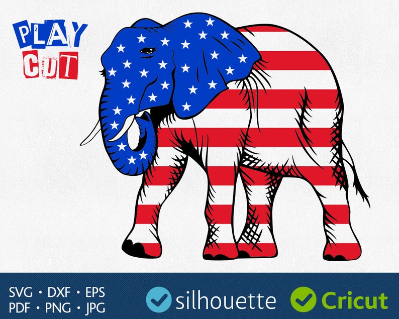 Elephant svg clipart vinyl design cut file for Cricut | Etsy