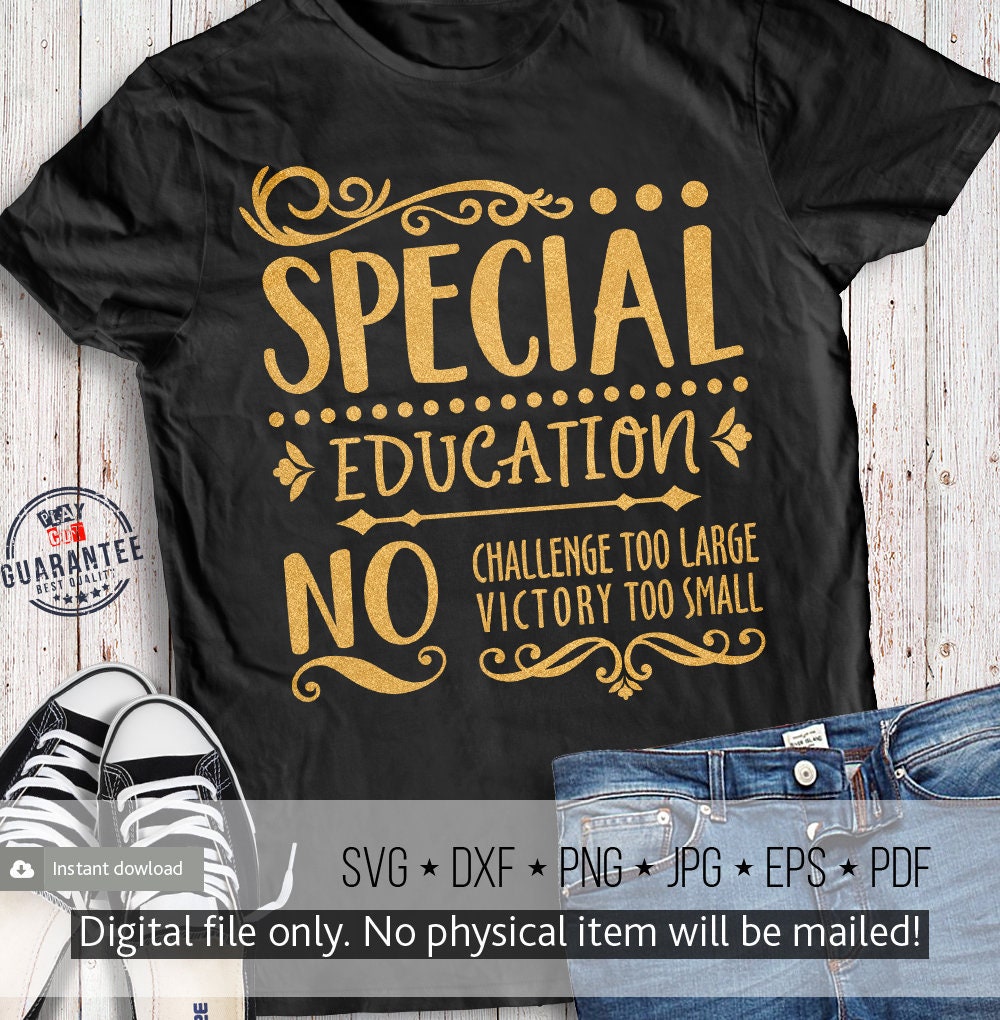 Download Special Education Teacher Svg School Shirt Svg Quote No | Etsy