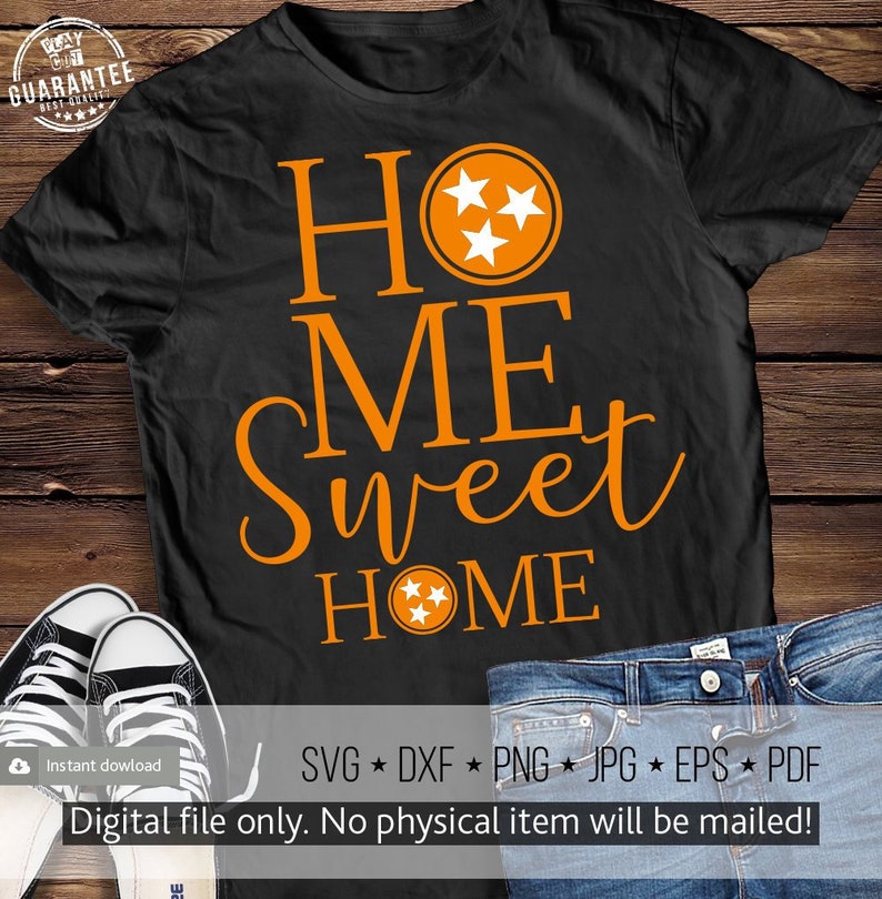 Download Home Sweet Home Svg Orange Tennessee Tristar Svg Vols Cut ...