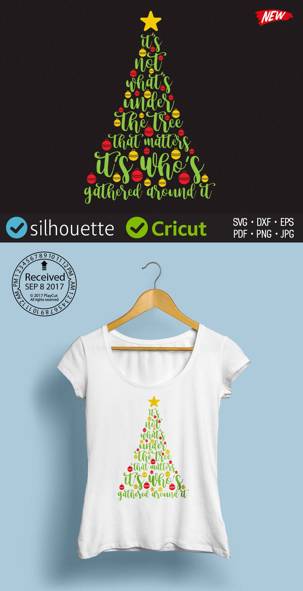 Download Free Christmas Tree Svg Christmas Typography Svg Cuttable Wording Etsy SVG DXF Cut File