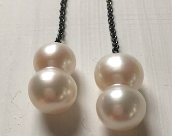 Double Bubble Pearl Earrings