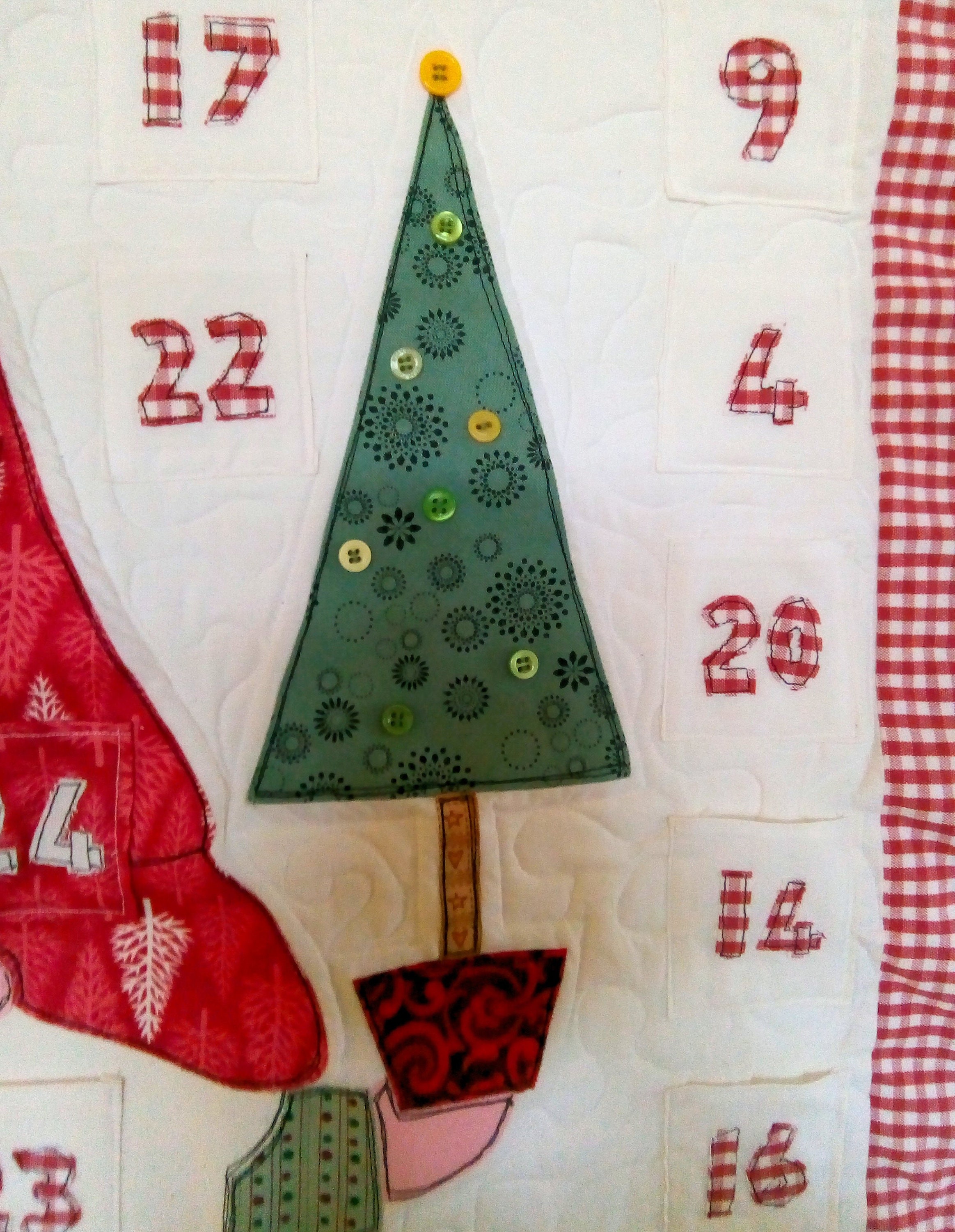 Christmas Gnome Advent Calendar Hand and Machine Applique Etsy