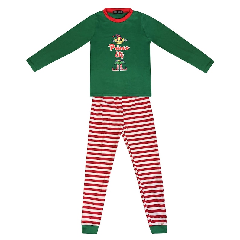 Family Matching Christmas Pyjamas Elf Pajamas for Kids Boys Etsy