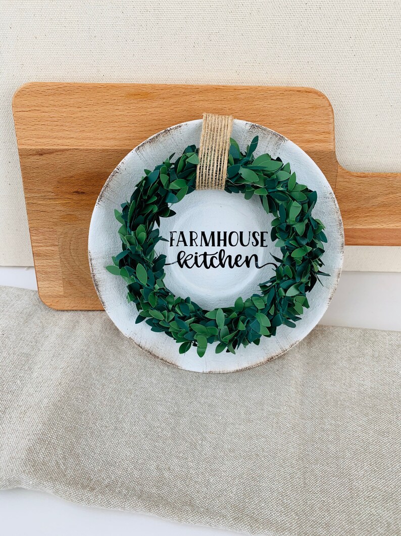 Farmhouse Kitchen Decorative Plate / Rustic Farmhouse Home - Etsy