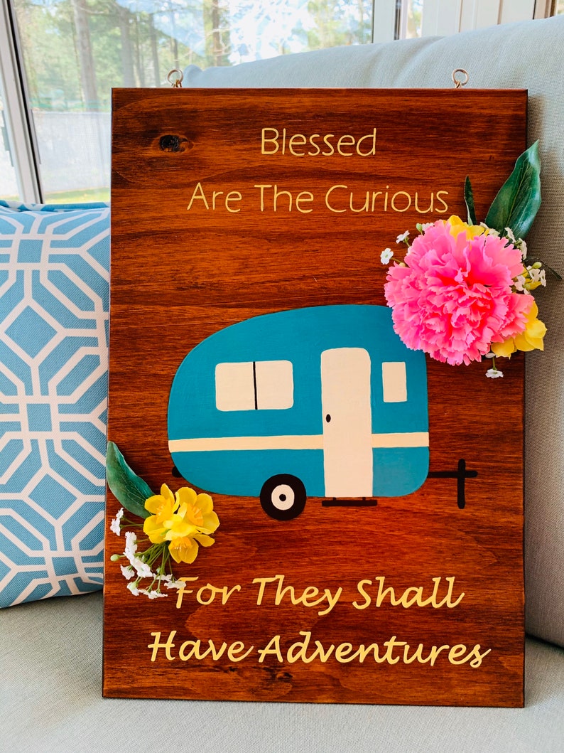 Camping Signs / Travel Decor / Camping Wooden Sign / Adventure Etsy