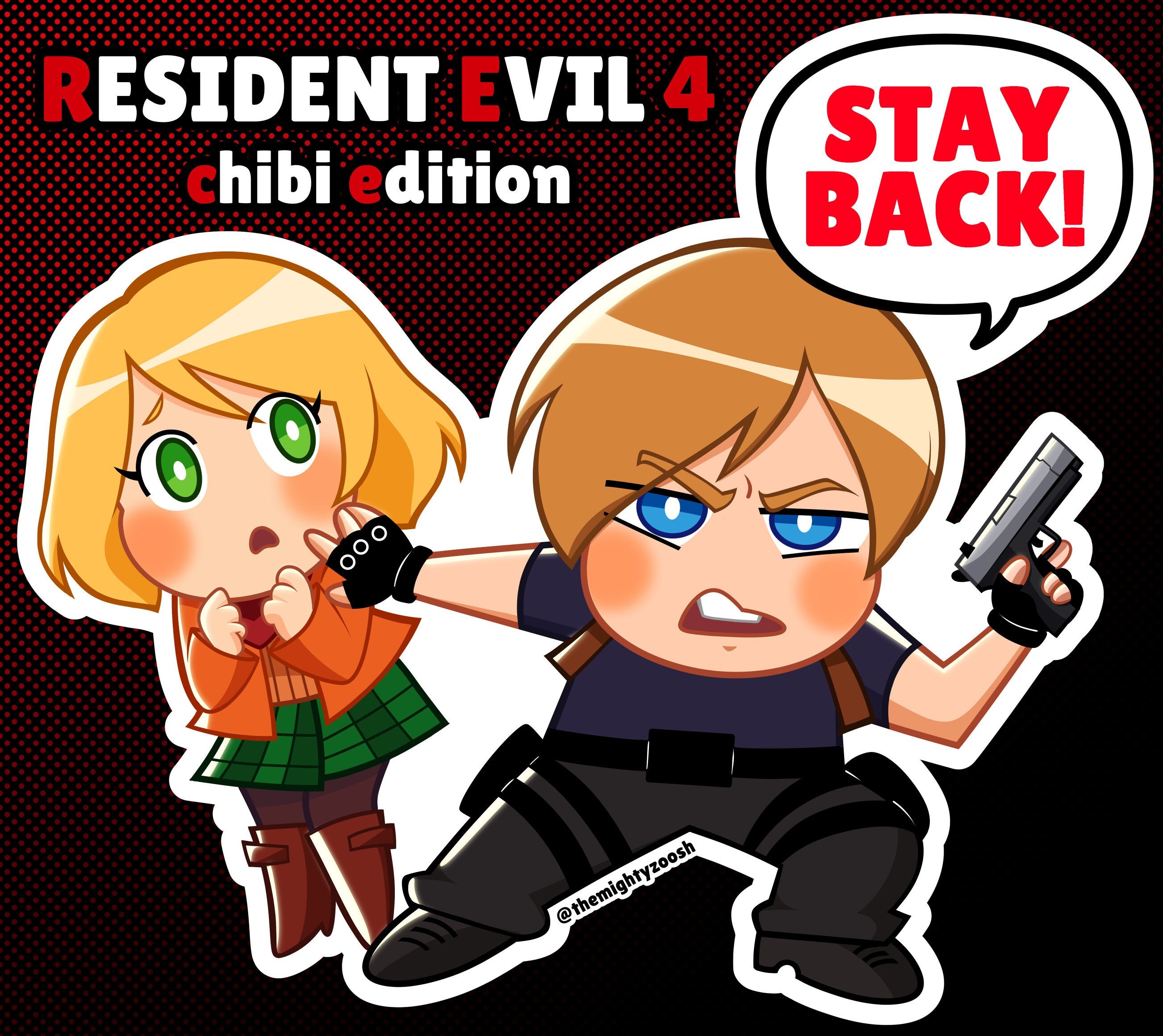 RE4 - Leon, Ashley and Luis Poster for Sale by Robcyko