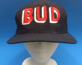 Vintage Bud Light New era Snapback Hat Adjustable 1990s