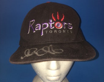 Vintage Toronto Raptors New era SnapBack Hat Adjustable 1990s Autographed