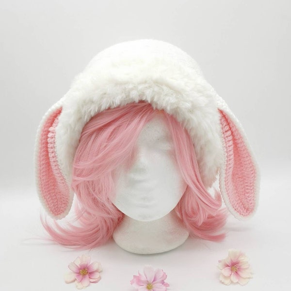 Fluffy Bunny Beanie, Rabbit hat