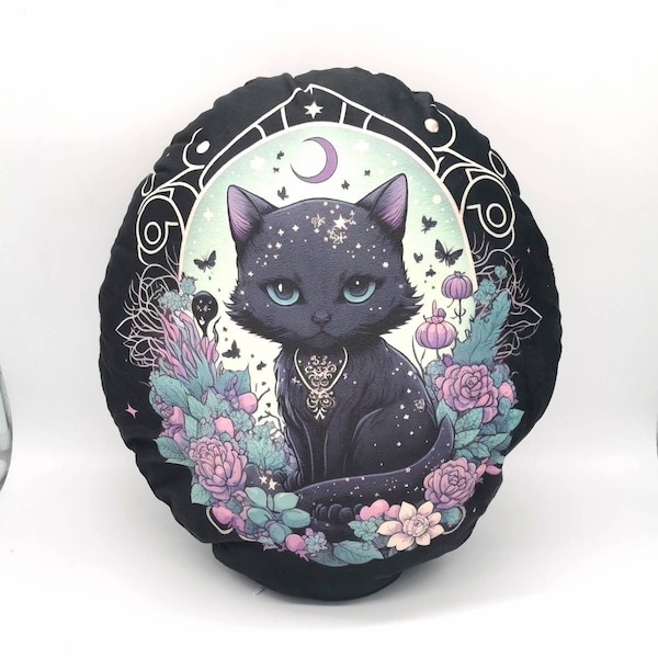 Witchy Katzen Kissen, Witchcraft, anime pillow, Sailor cat