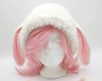 Fluffy Bunny Beanie, Rabbit hat