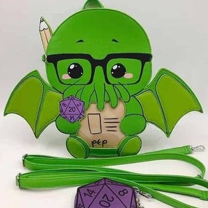 RPG Cthulhu Ita Bag, Call of Cthulhu, DnD bag, RPG, Pen & Paper, Cosplay