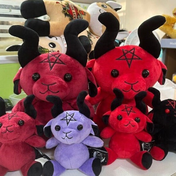 Baphomet Plüschtier, Ziegen Kuscheltier, Goat Plushie, Goth