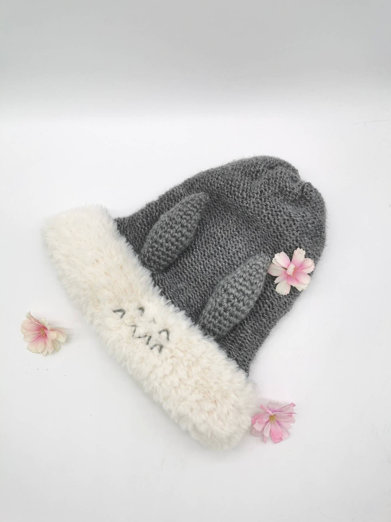 Fluffy Bunny Beanie, Rabbit Hat - Etsy