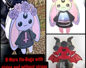 B-Stock Conejito y Baphomet Ita-Bags sin correas y con lunares