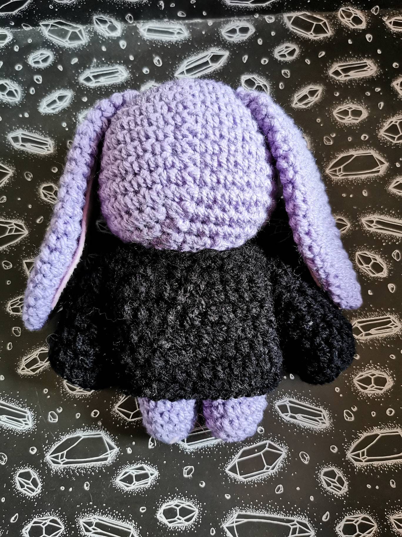 Pastel Goth Bunny Crochet Pattern Goth Plush Cute Rabbit 