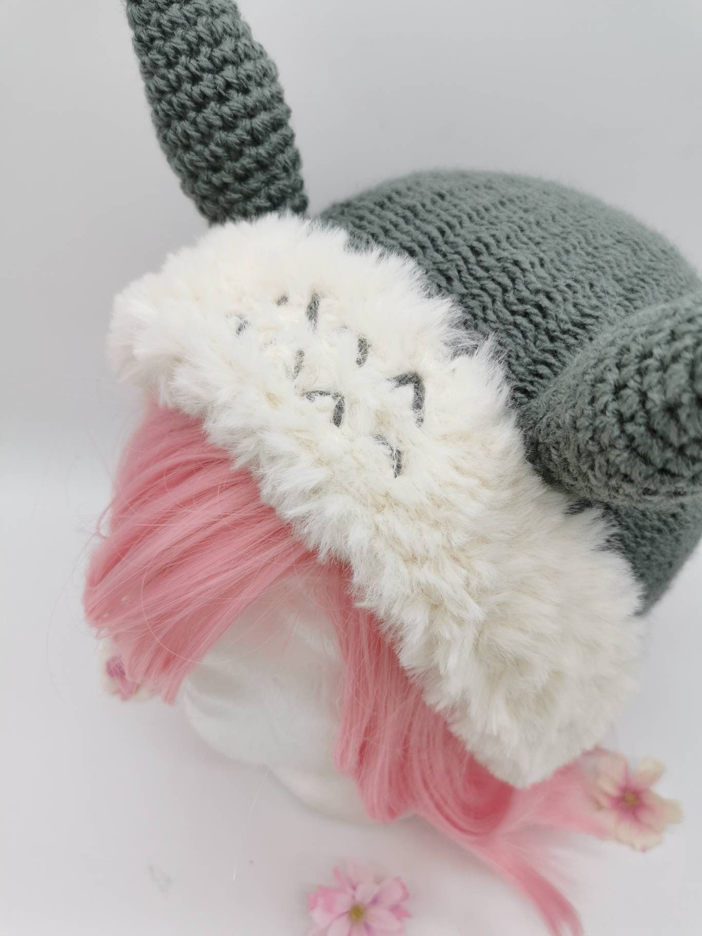 Fluffy Bunny Beanie, Rabbit Hat - Etsy