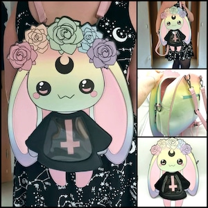 kawaii Bunny Ita-Bag, pastel goth, goth fashion, halloween, rabbit bag