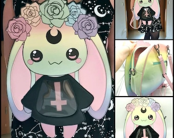 kawaii Bunny Ita-Bag, pastel goth, goth fashion, halloween, rabbit bag