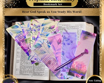 Prophetic Bible Study Bookmarks (Set of 8)