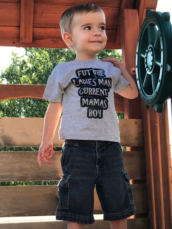 Future Ladies Man Presents Mommys Boy Cute Mom Mothers Day Toddler Infant T
