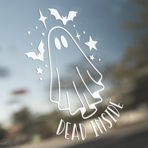 Stay Spooky Ghost Decal Halloween Car Accessories Cute Car Etsy
