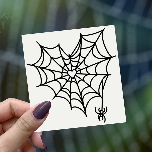 Spider Web Decal, Goth Car Decal, Goth Car Accessories, Goth Car, Halloween Car Accessories, Spooky Car Accessories