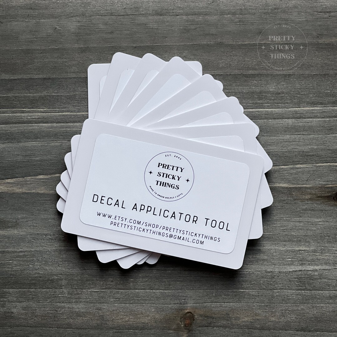 Vinyl Decal Applicator Tool Decal Squeegee Plastic Scraper Etsy