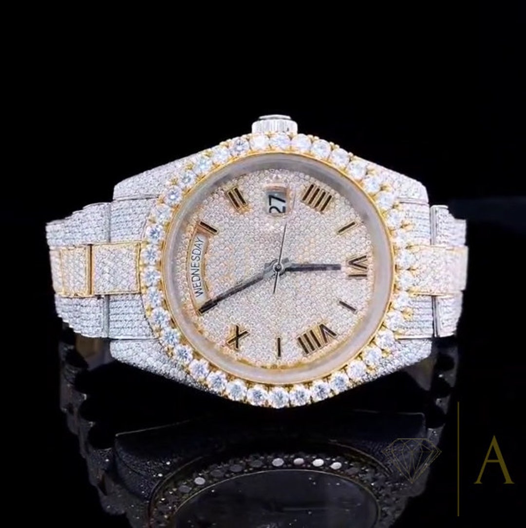 Diamond Cartier Tank Dhgate Moissanite Dhgate Iced Out Rolex