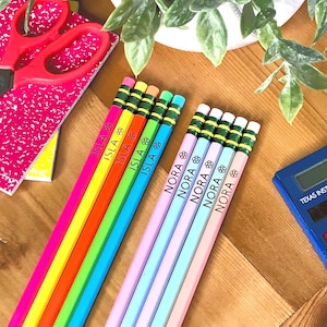 Personalized Pencil Ticonderoga Engraved Custom Name Pencil Back to School Teacher Gift Pencil With Name Birthday Gift Easter Basket Stuffer